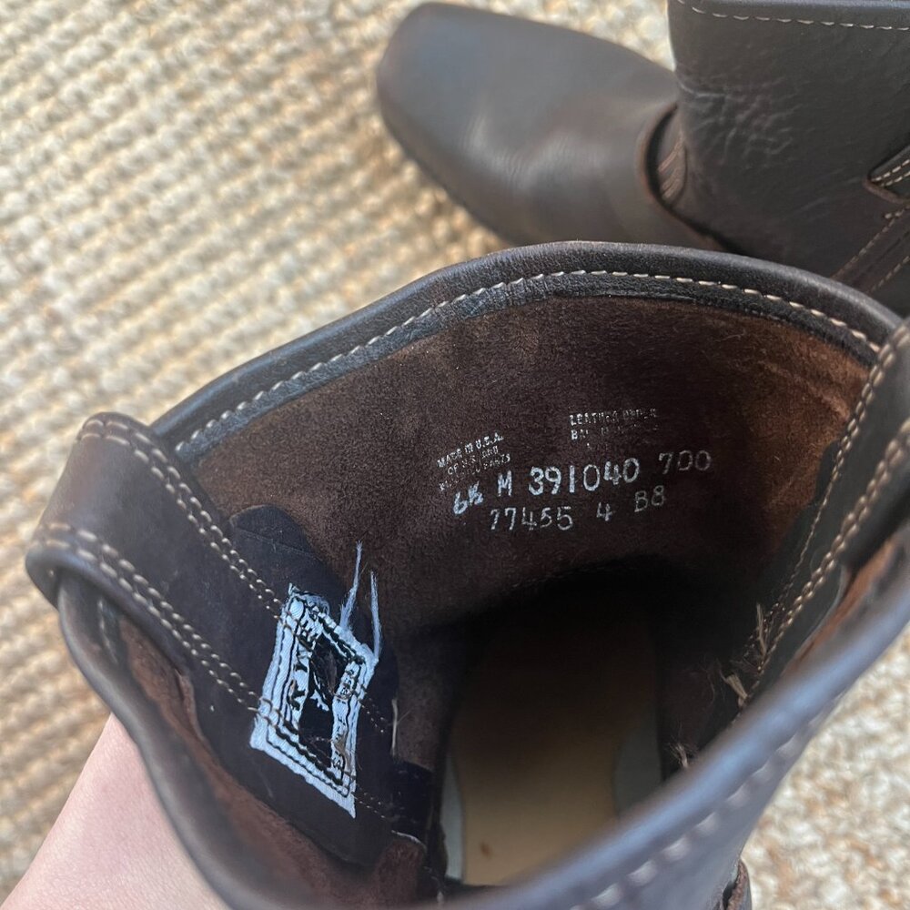 Frye Brown Leather Moto Harness Boots - Picture 5 of 5